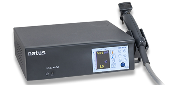 ICS Aircal caloric irrigation device with control panel and attached handpiece for vestibular testing.