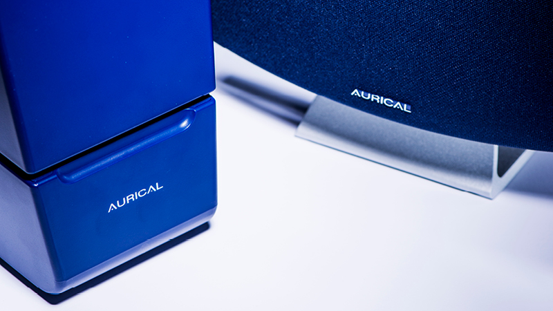 Close-up of Aurical hearing aid fitting system components, representing advanced tools for integrated hearing aid verification and real-ear measurement with integrated hearing aid verification.