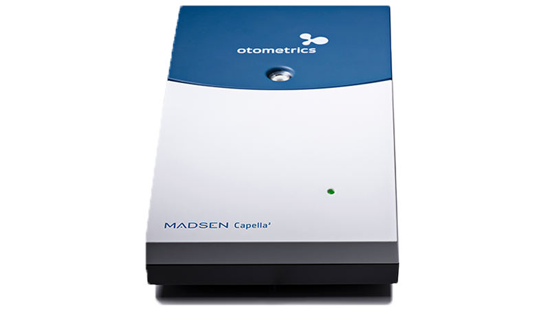 Madsen Capella2 OAE testing system, designed for DPOAE, TEOAE, and SOAE measurements.