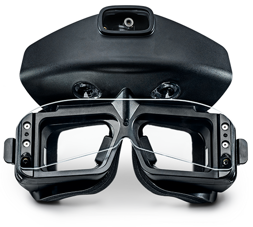 Natus Sensory ICS Dizcovery goggles, used for eye tracking and vestibular testing in VNG and vHIT assessments.