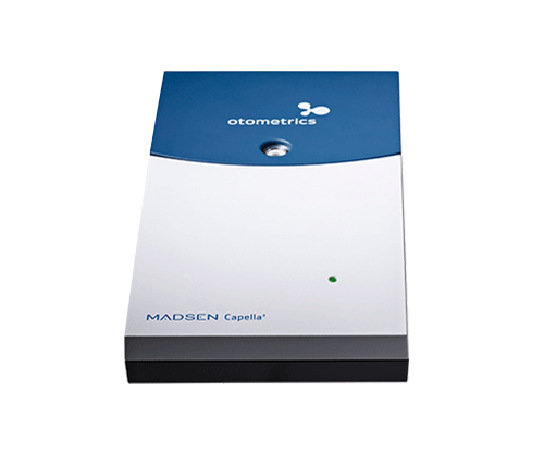 Madsen Capella2 OAE testing system designed for DPOAE, TEOAE, and SOAE measurements.
