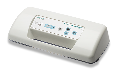 neoBLUE System device providing intensive blue LED phototherapy for neonatal jaundice treatment with versatile phototherapy configurations